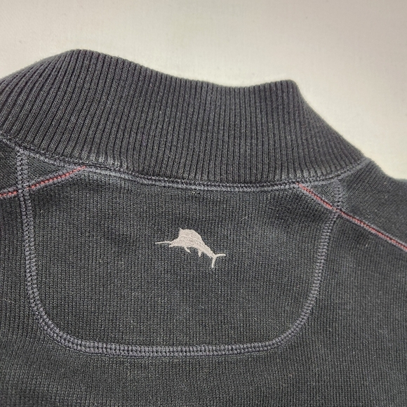 Tommy Bahama Reversible 1/4 Zip Up Sweater - Picture 10 of 14